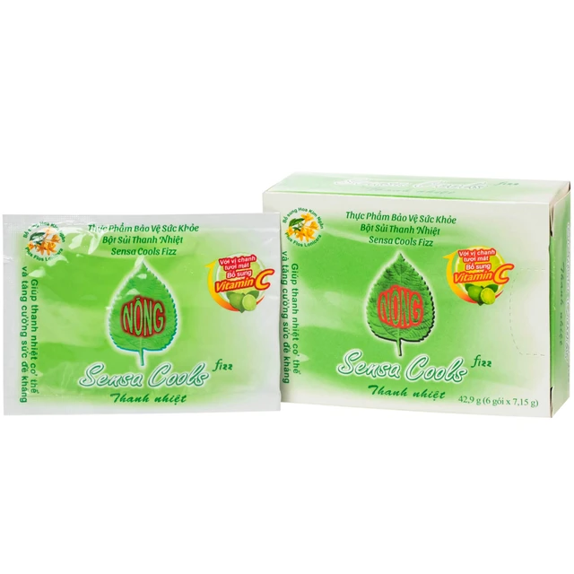 Bột sủi thanh nhiệt sensa cools pt sari (lốc/6h/6g)